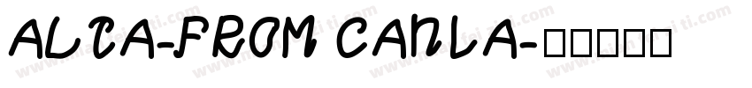 ALTA-FROM CANVA字体转换